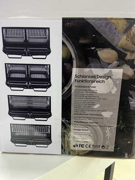 ГАРАНТИЯ! Фритюрница Iceagle аерогриль Двокамерная фритюрница 12 л