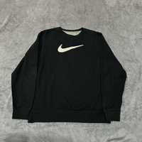 Bluza Nike big logo swoosh haft czarna crewneck