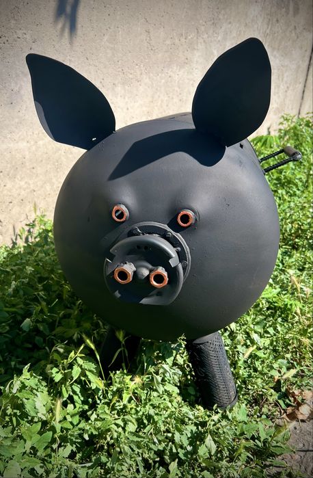 Эксклюзивный мангал, барбекю, BBQ, сковорода из бороны, печь.