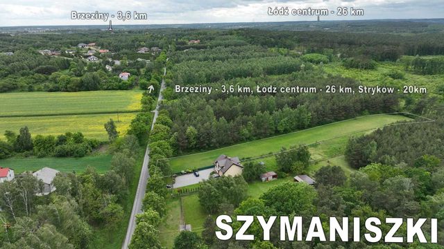 Działka Budowlana Szymaniszki, Brzeziny 3815m2