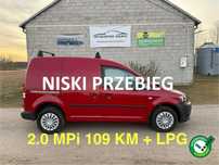 Volkswagen Caddy  2.0 EcoFuel MPI z Nową instalacją LPG 70 tys przebieg