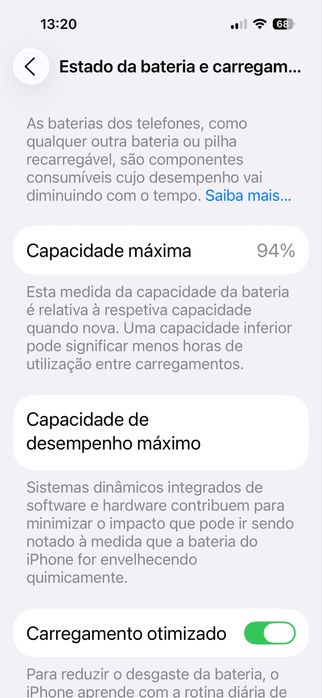 iphone 14 pro 94% bateria