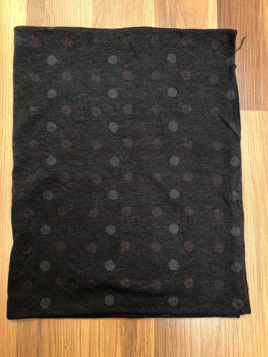 Komin szalik czarny w groszki 68x84 cm