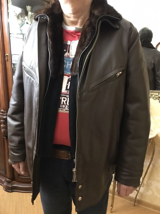 Лётная.льотна куртка,две вн.молнии,56-5, овчина, норка, соболь, новая