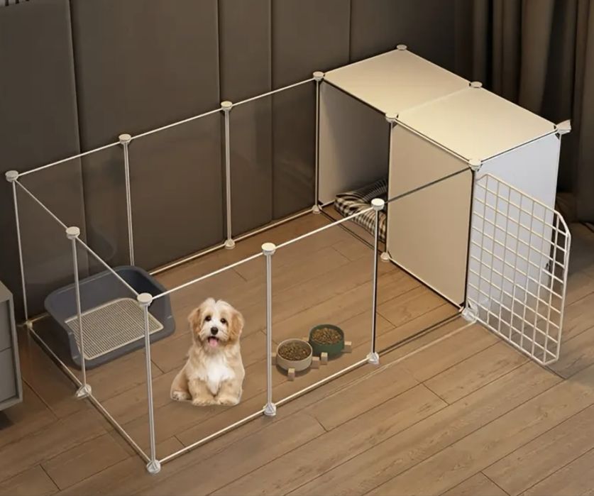 Recinto metálico para animais de estimacão