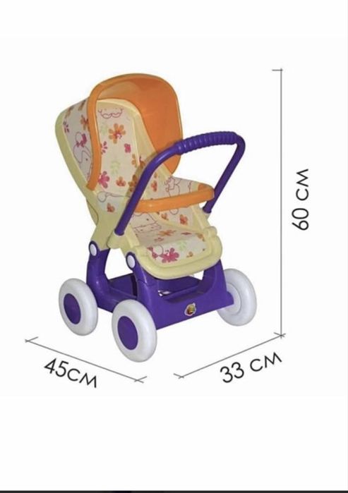 Дитяча іграшкова коляска