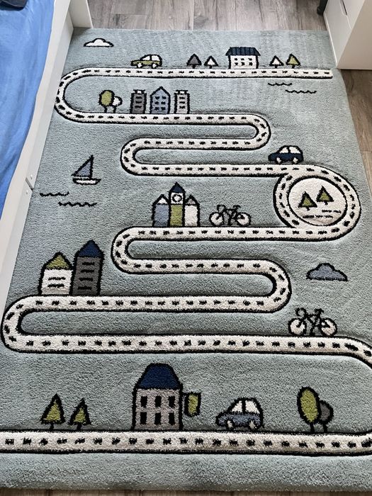 Dywan do pokoju dzieciecego Indigo w ulice i drogi ice blue 120x170