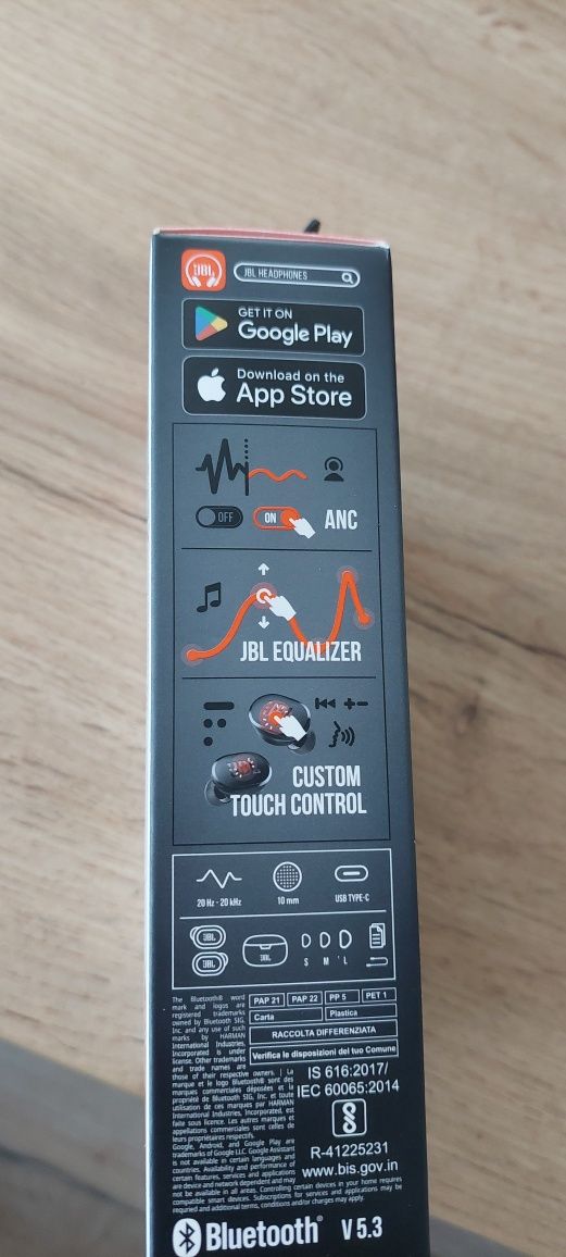 Słuchawki dokanałowe JBL TUNE BUDS ANC BLUETOOTH 5.3 BLACK