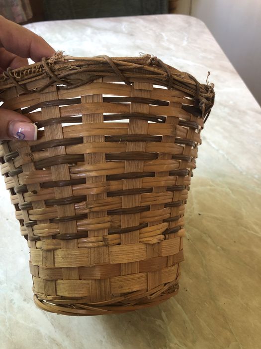 Кошик для букета квітів корзинка плетена натуральна