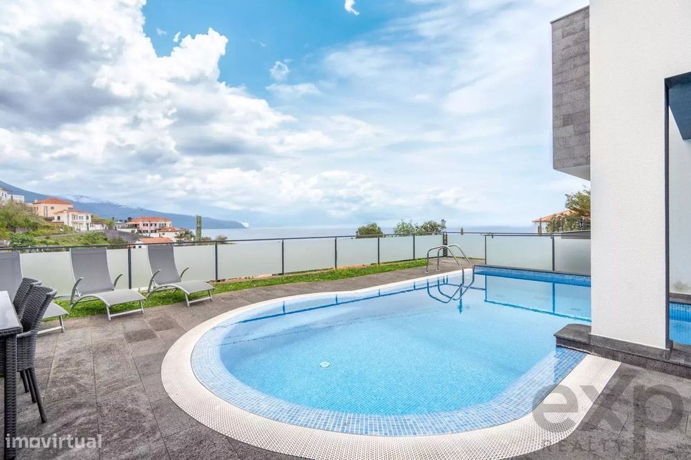 Ilha Da Madeira, Moradia Moderna, Vista Incrível Para O Mar