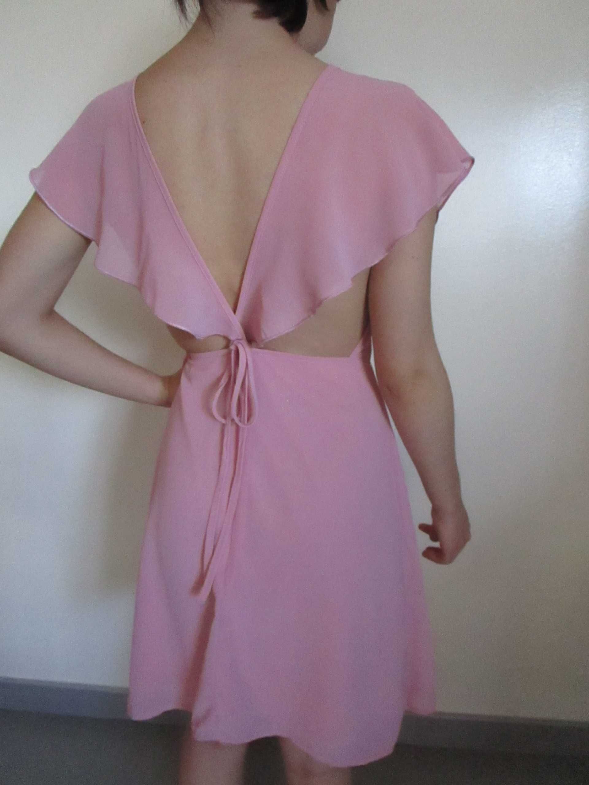 Vestido rosa de cerimónia COMO NOVO