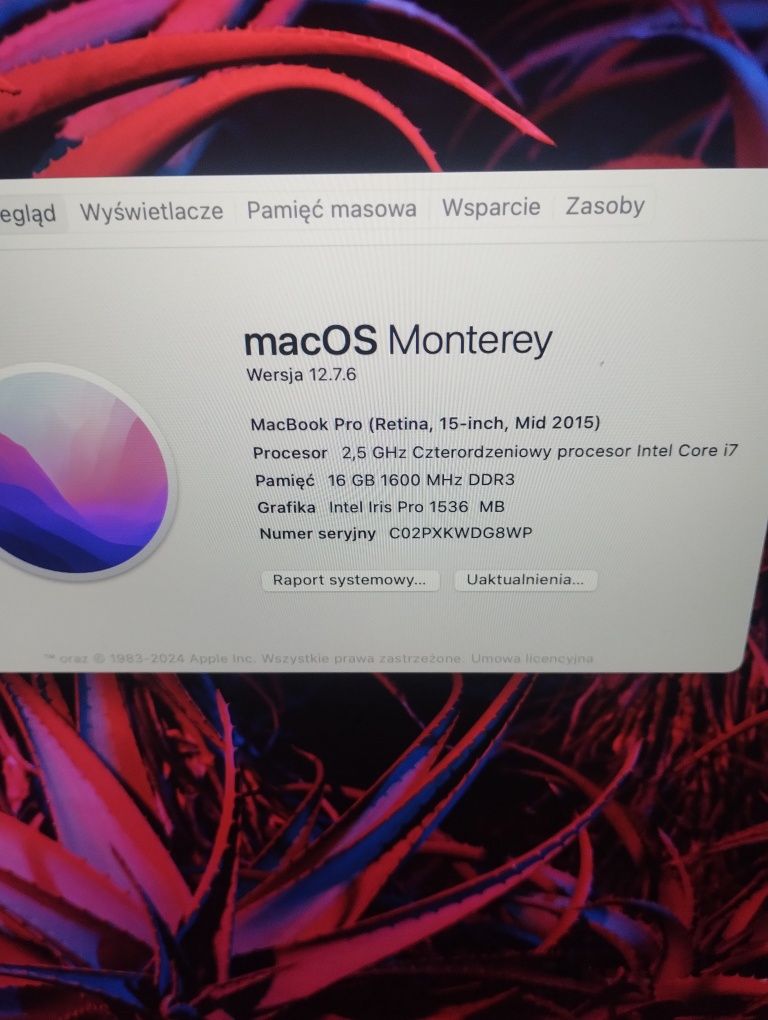McBook pro Retina 15 mid2015
