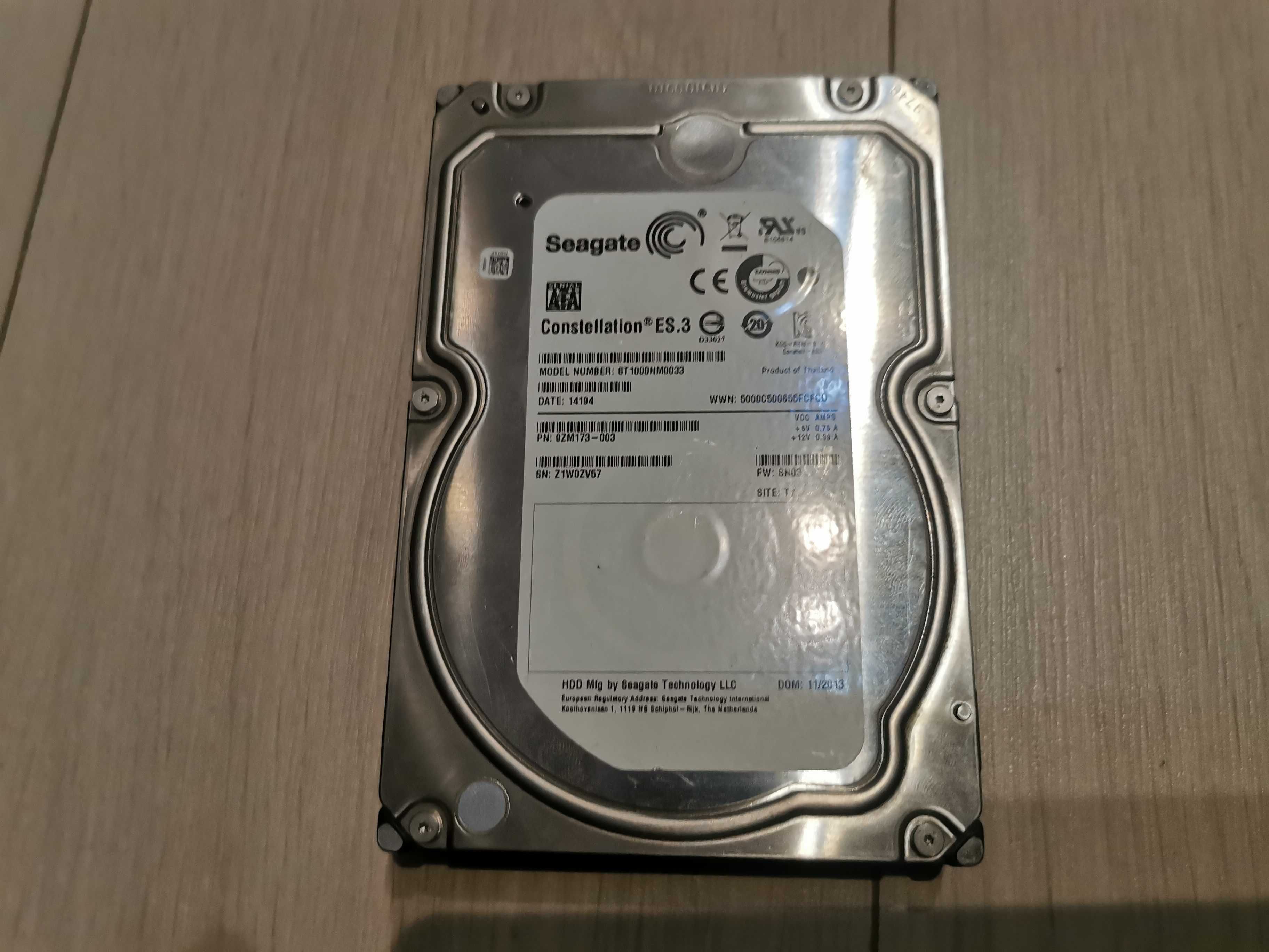 Dysk HDD SATA Seagate 1TB ST1000NM0033 Constellation (S-CON-1000-1)