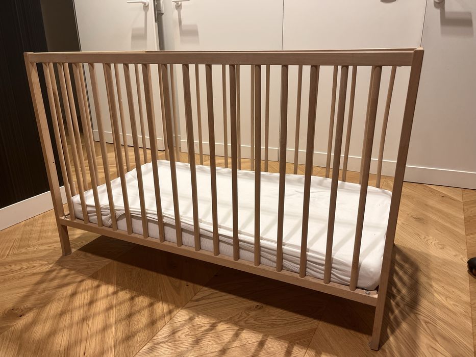 Ikea łóżko kojec dziecięcy + materac buk