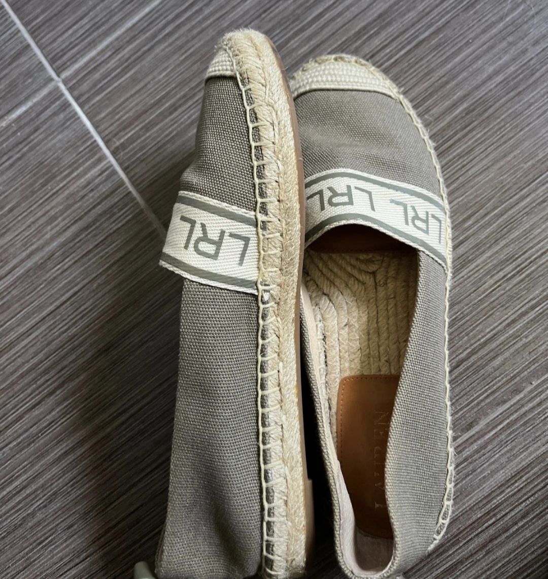 Oliwkowe espadryle Caylee Lauren Ralph