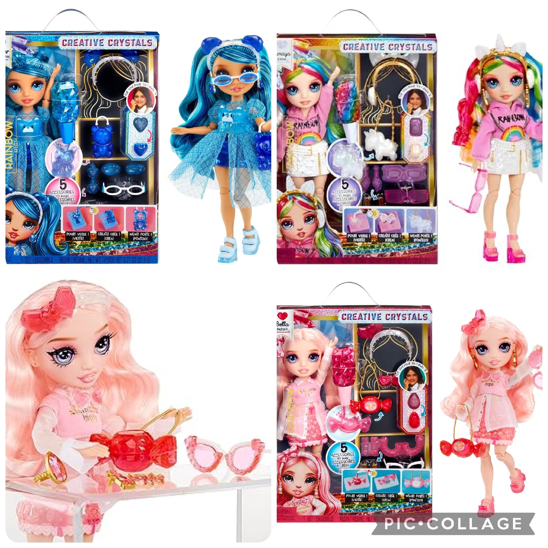 Оригінал Rainbow high amaya skyler slime crystals lol лол violet слайм