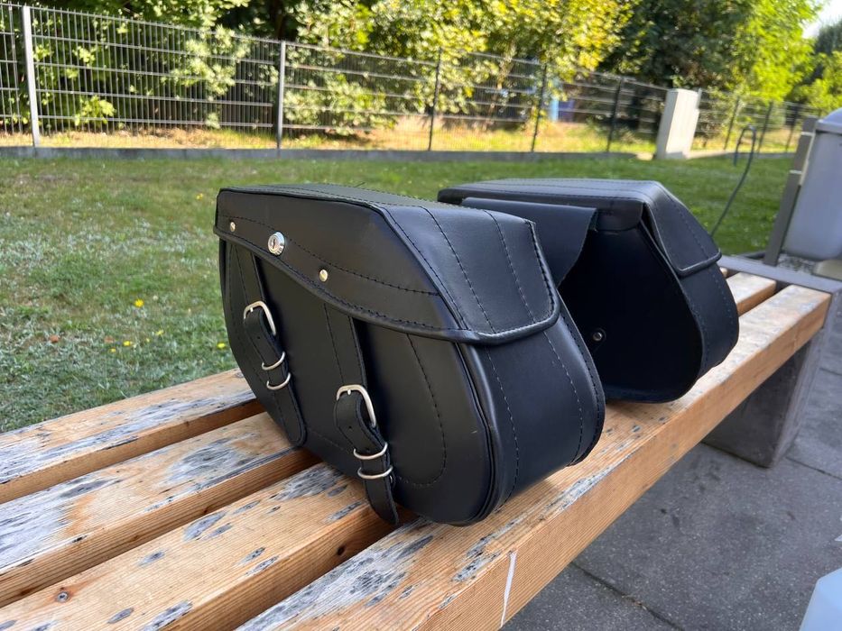 Torby kufry motocyklowe ze skóry