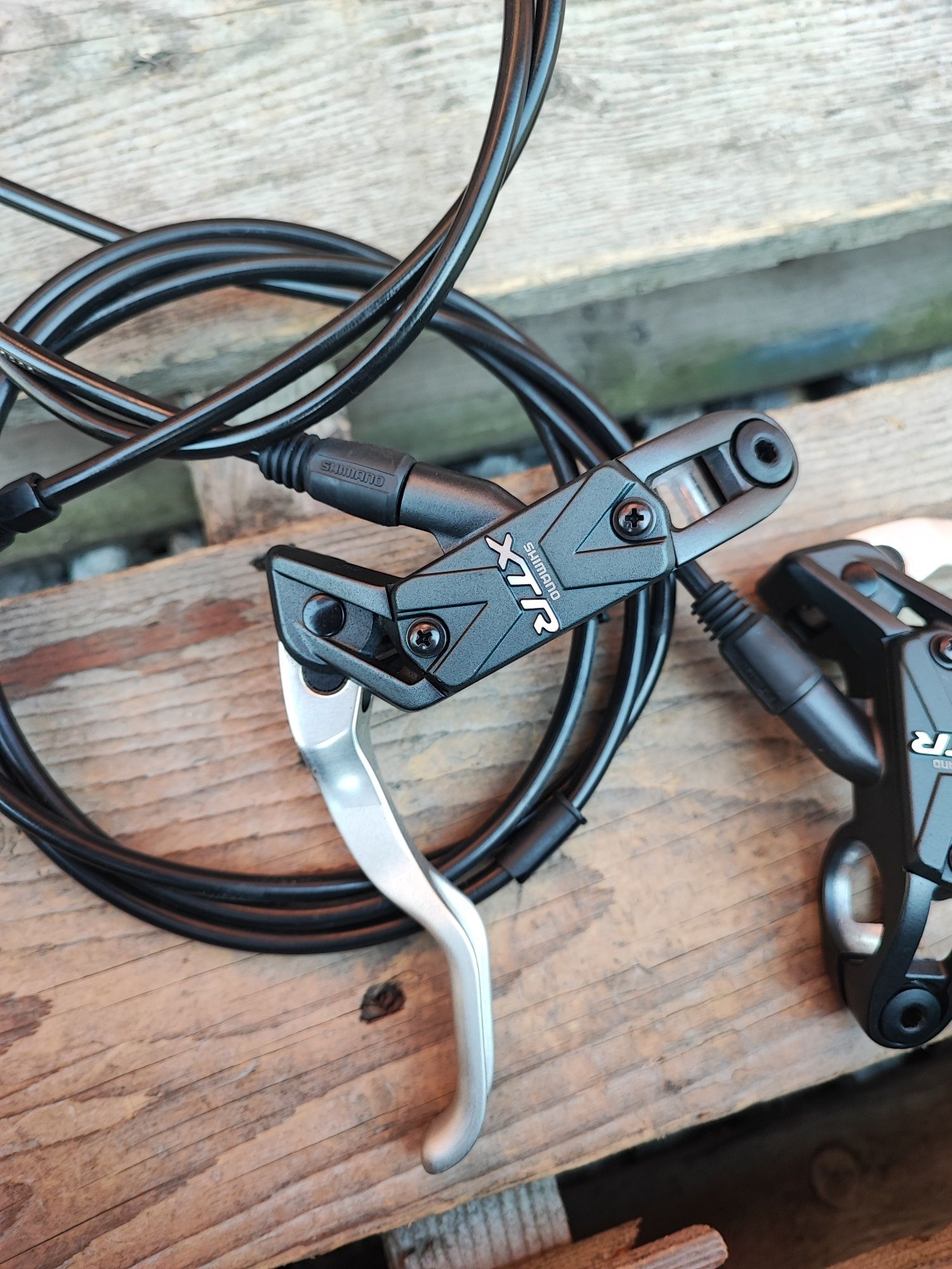 Hamulce tarczowe hydrauliczne Shimano XTR M975 retro mtb super stan