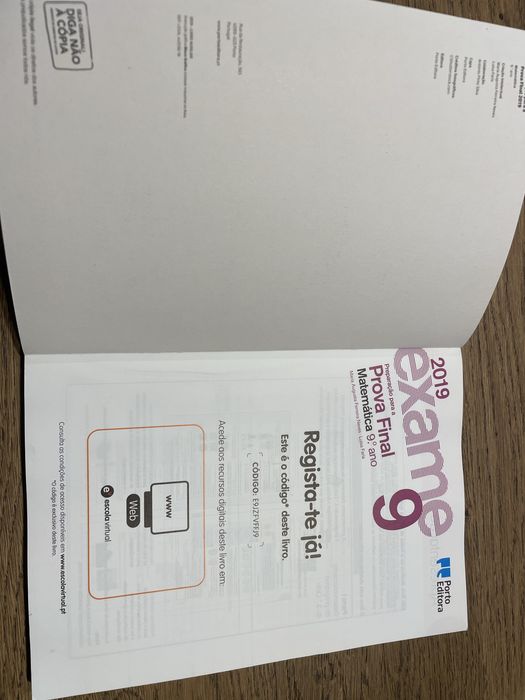 Exame 9 - Preparação para a Prova Final Matematica Porto Editora