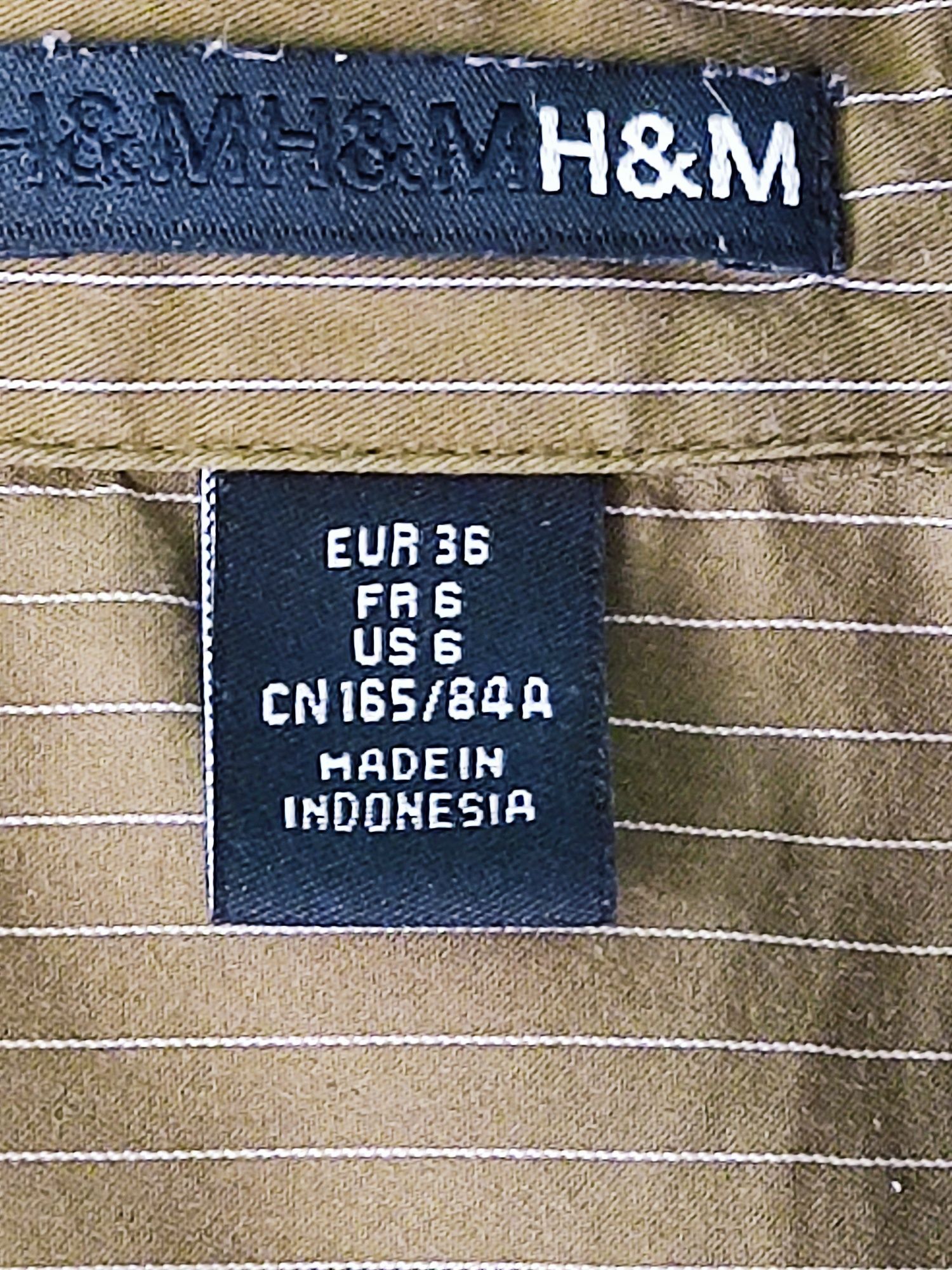 Bluzka/koszula damska rozm.36 H&M zielona