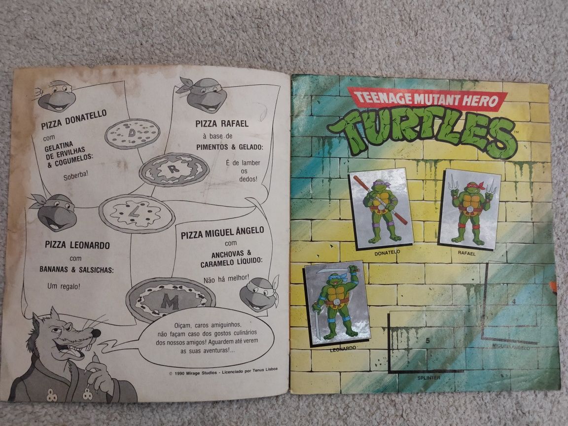 Caderneta TMNT 1990 Panini