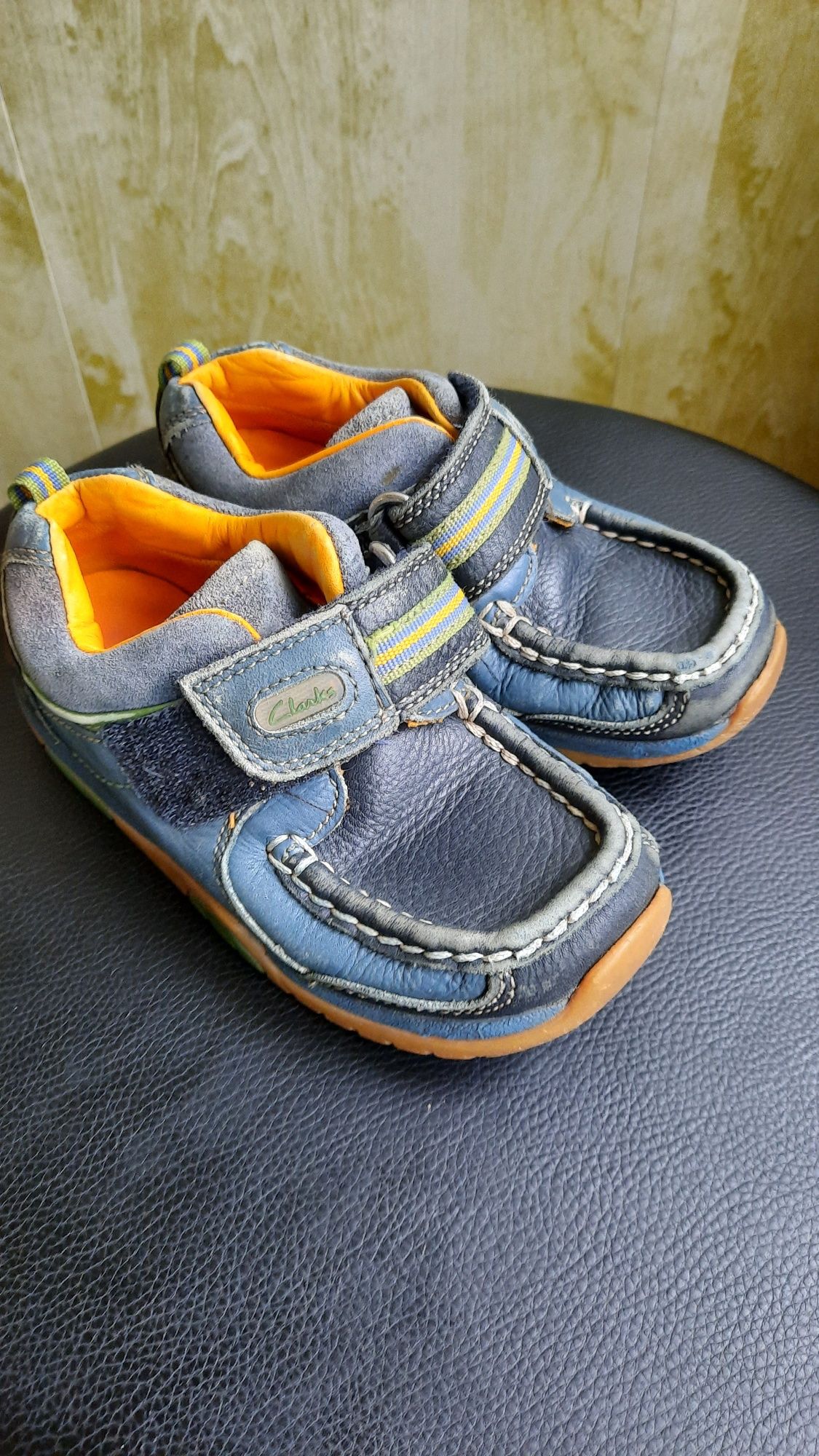 Ботінки черевики Clarks 9 шкіряні 17 см