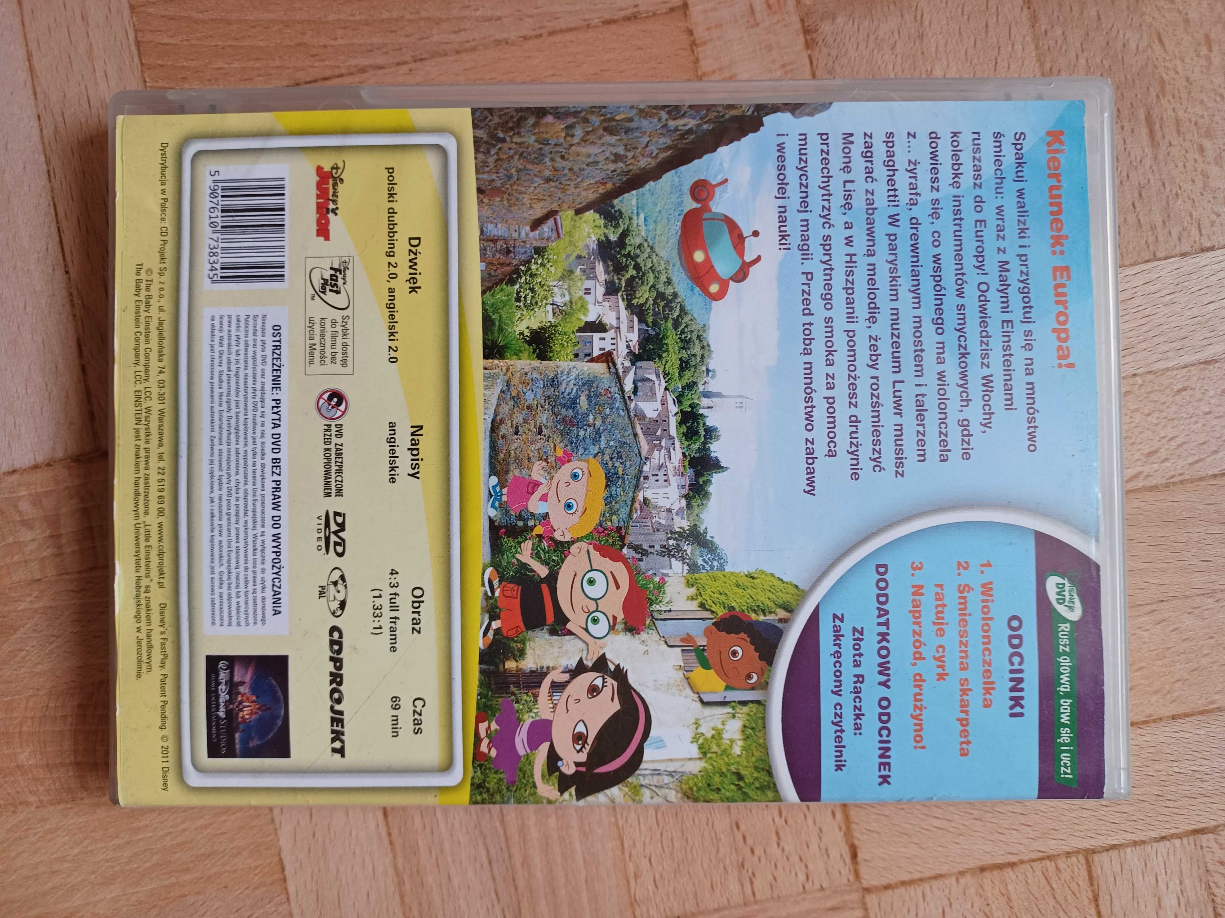 Płyta DVD Mali Einsteini: Misja w Europie