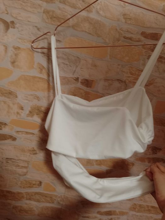 (M/L) Shein/ Biały Top, bluzka, NOWA