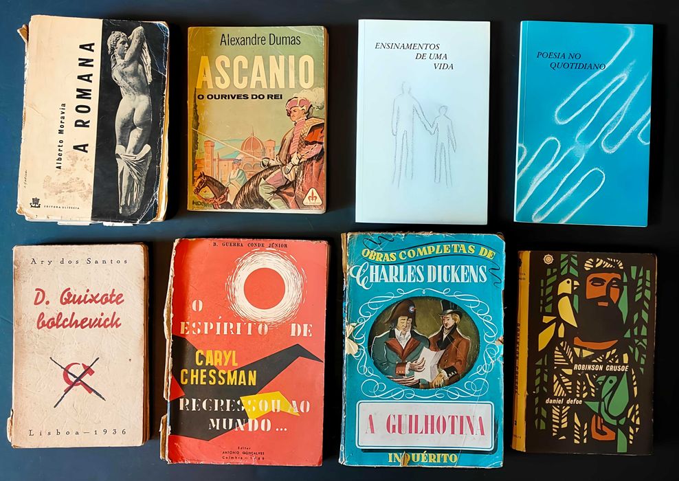 28 livros, literatura variada, edições raras, Lote 28€