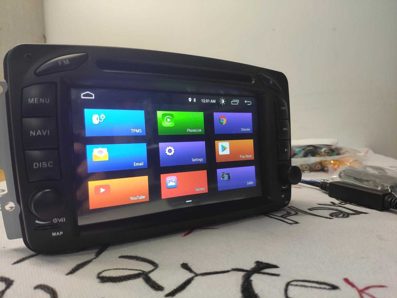 Radio 2 DIN Android para Mercedes Benz A C G CLK - W209 W203