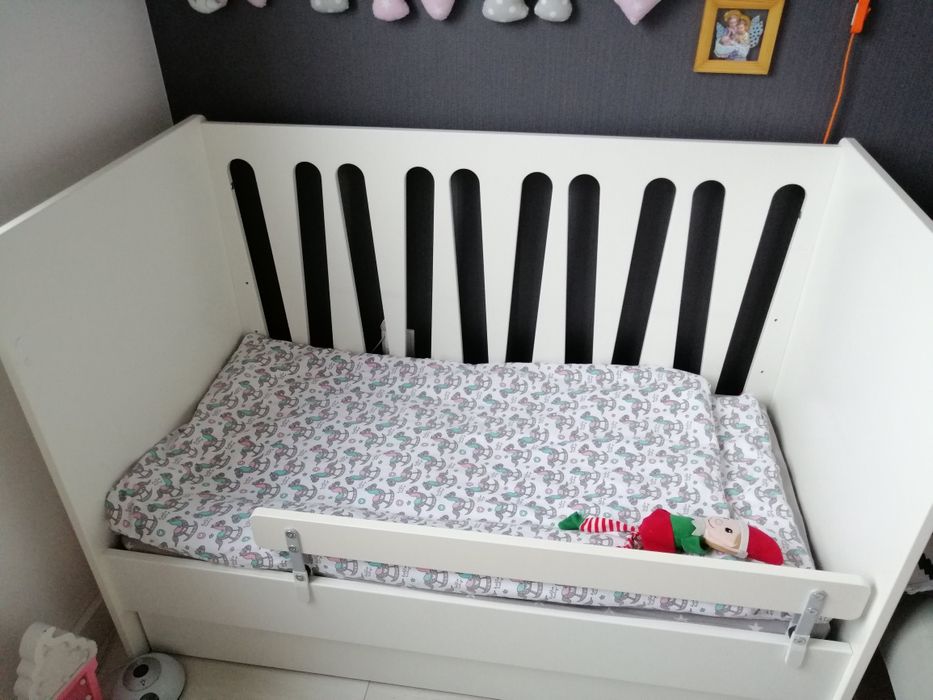 Łóżeczko niemowlece tapczanik 2w1