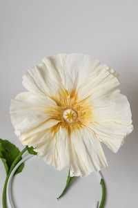 Kwiat duży sztuczny biało/żółty