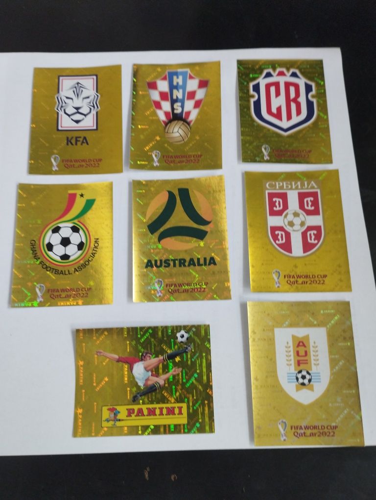 17 cromos brilhantes Mundial Qatar 22(inclui cromo 00)