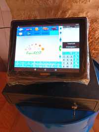 POS com impressora e display cliente + gaveta + programa para 1 ano