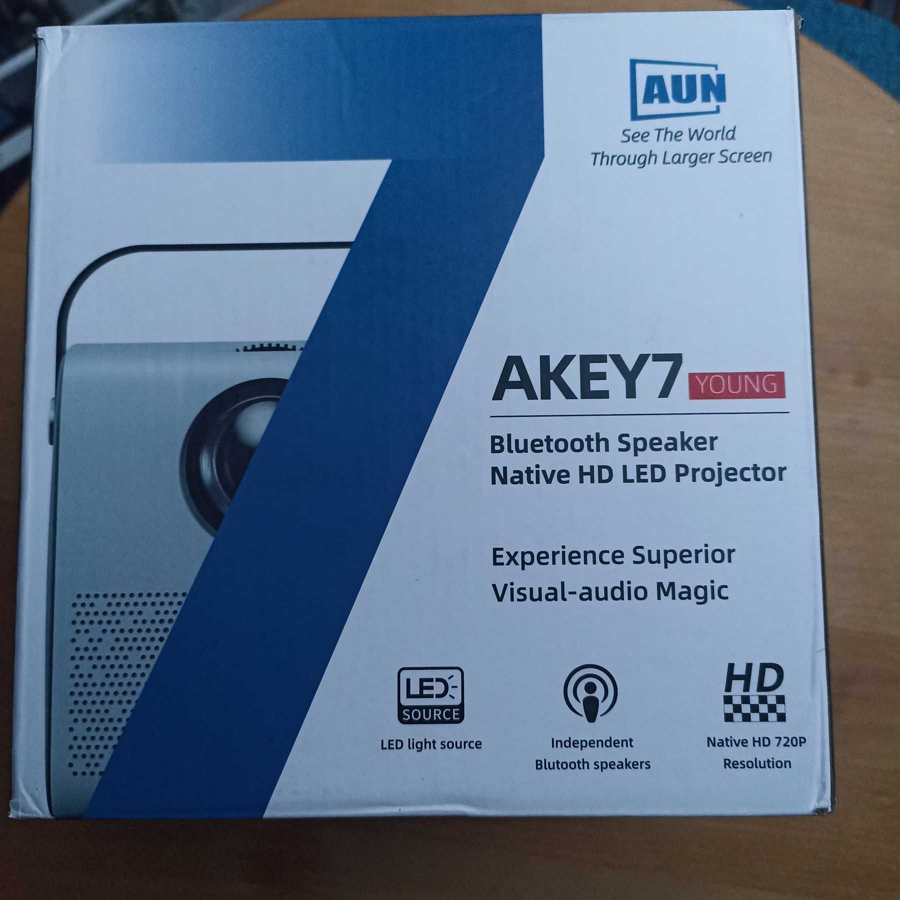 Projektor AUN AKEY7 YOUNG Głośnik Bluetooth