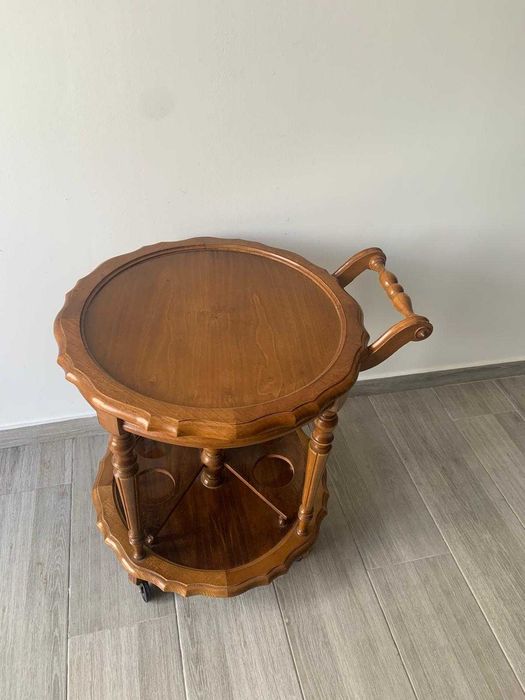 Carrinho de bebidas, madeira