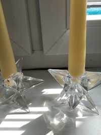 Świecznik świeczniki  szklane