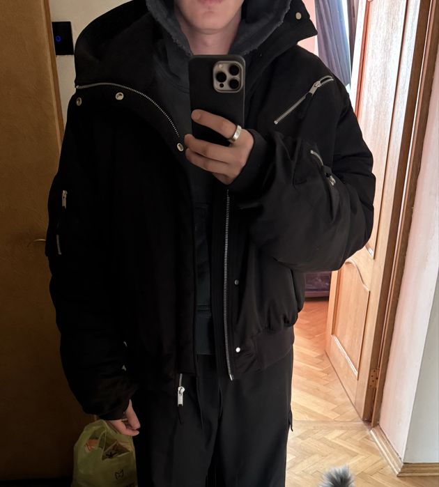 Thom krom oversized bomber jacket