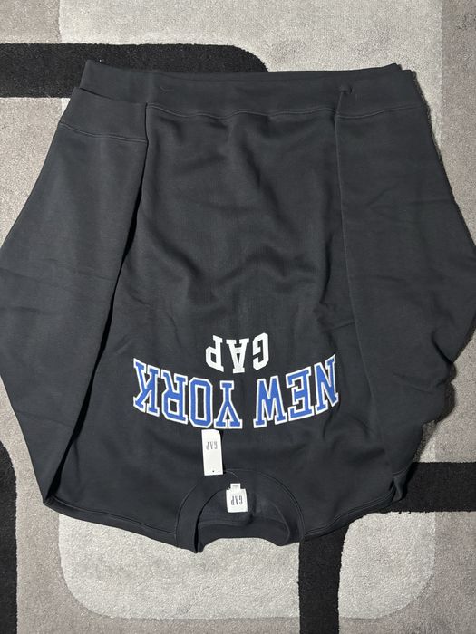 Чорний новий світшот GAP, з принтом, L,