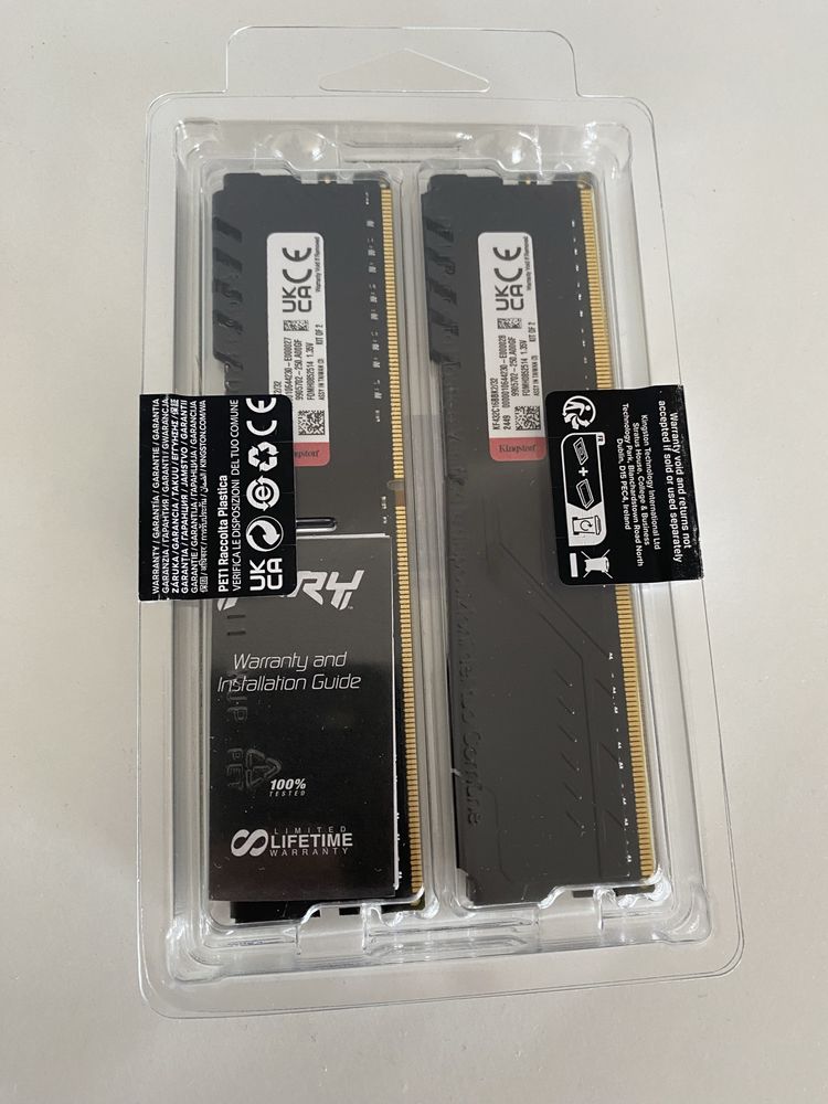 Nowa pamięć RAM kingston fury beast 16gb 2x8gb 3200mhz ddr4