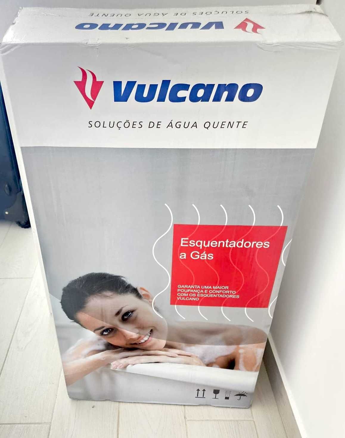 Esquentador Novo a Gás VULCANO 17L – Alta Potência e Eficiência