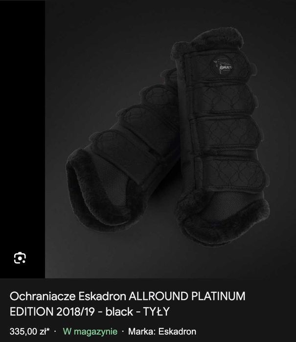 Komplet Eskadron Ochraniacze Platinum Allround przód + tył czarne