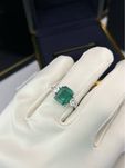 Кольцо с изумрудом и бриллиантами   золото
