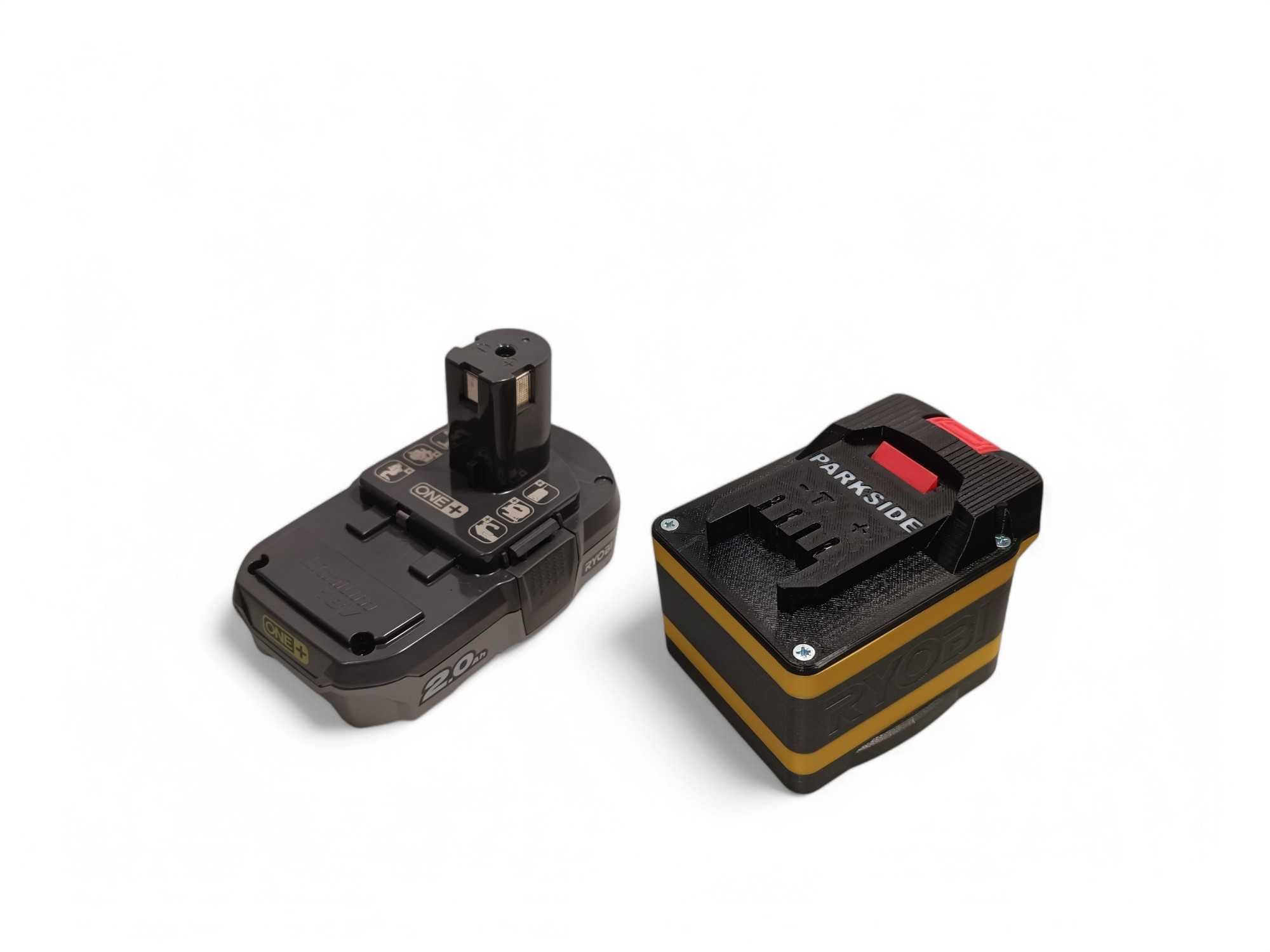 Adapter przejściówka narzędzi Parkside X20 na baterie Ryobi