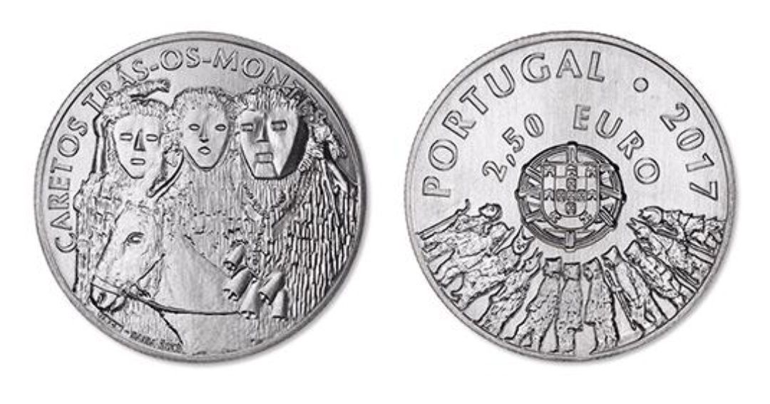 Moedas comemorativas raras portuguesa 2,5€