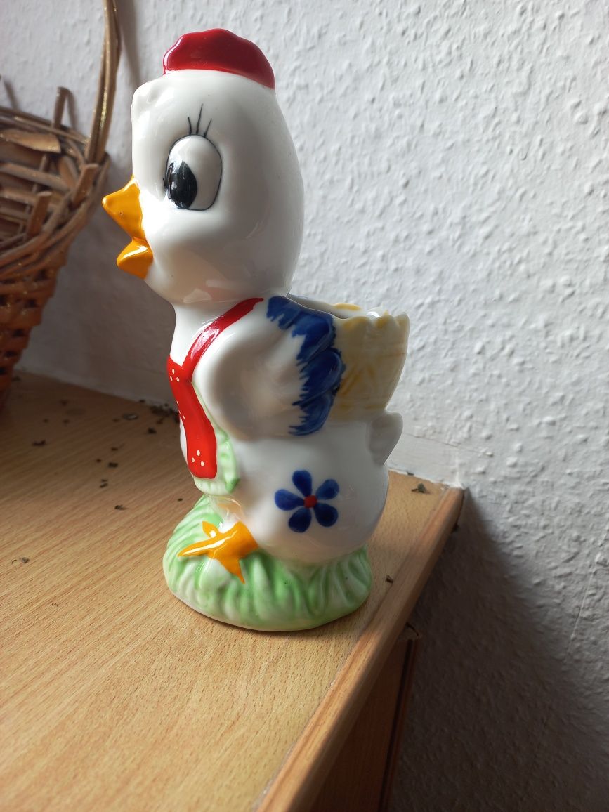 Śliczna porcelanowa kaczka,pojemnik ,schowek