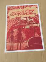 plakat zespołu gorillaz