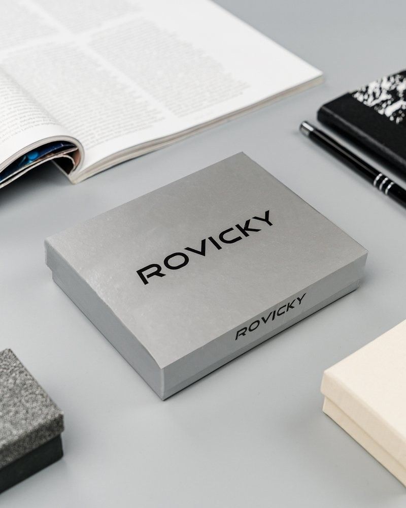 skórzany portfel damski na zatrzask - rovicky