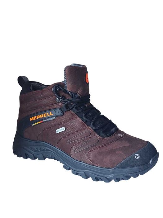 Зимние кроссовки Merrell(M-20) кожаные коричневые р-ры:40-45