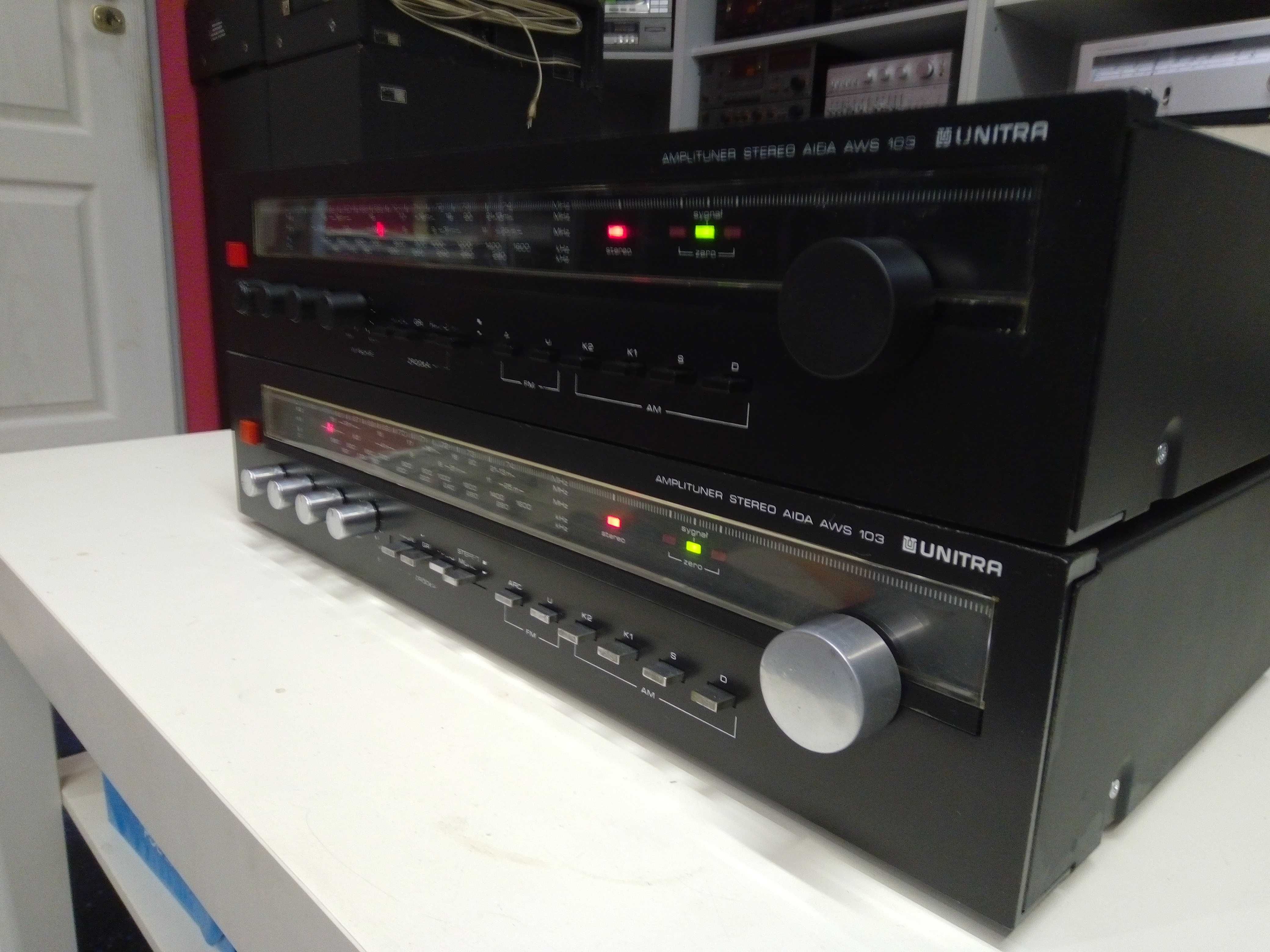 Radio Amplituner Stereo Unitra Aida AWS103 sprawny przestrojony